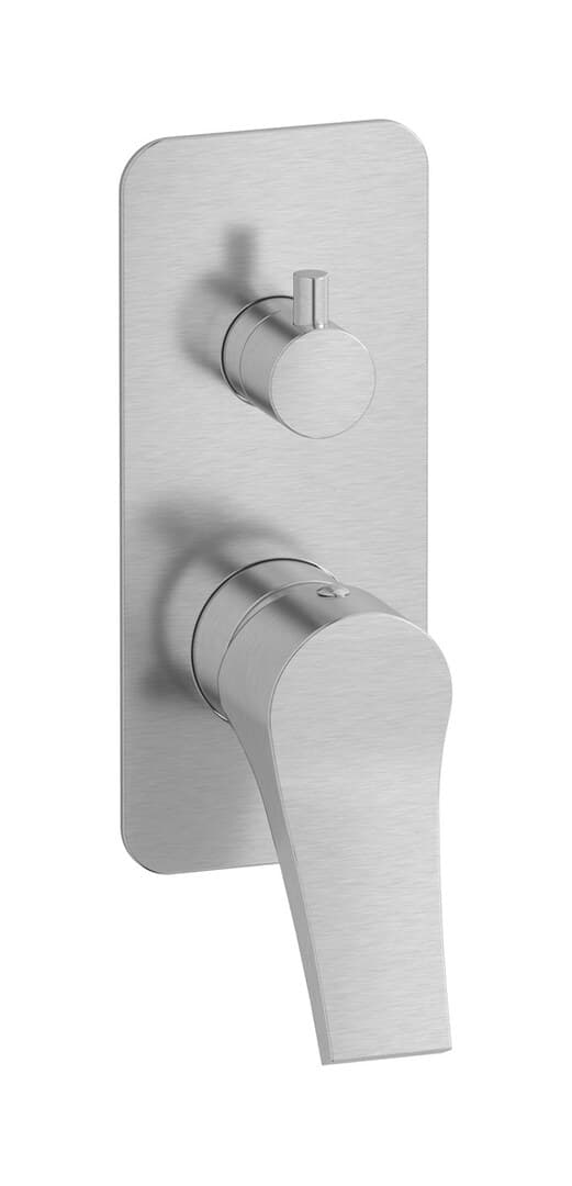 IB Rubinetterie Twitter – Μπαταρία Νιπτήρα Τοίχου – Brushed Nickel (TW312SS)
