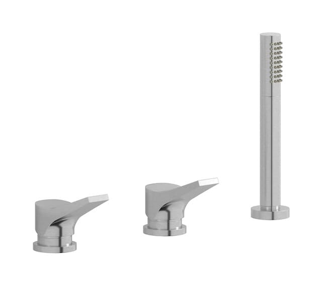 IB Rubinetterie Twitter – Μπαταρία Μπανιέρας – Brushed Nickel (TW397SS)