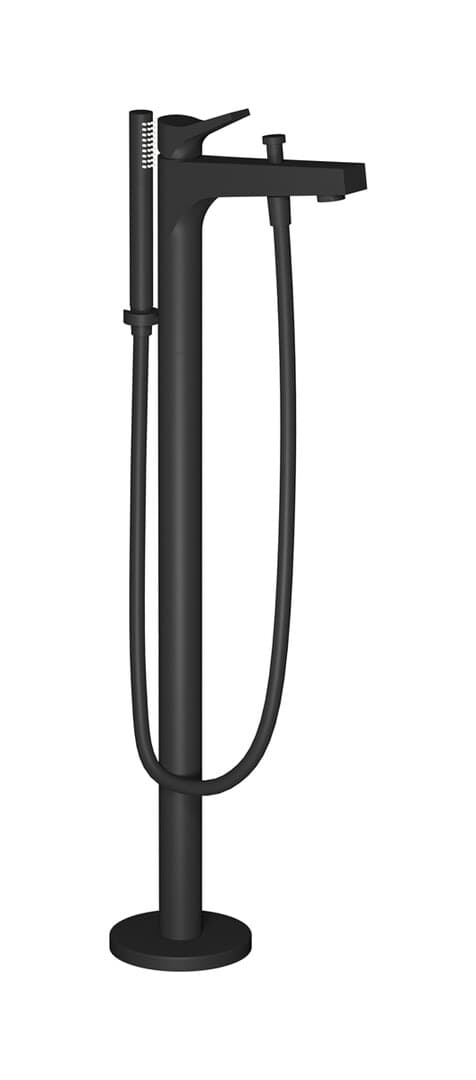 IB Rubinetterie Twitter – Μπαταρία Μπανιέρας Δαπέδου – Matt Black (TW399NP)