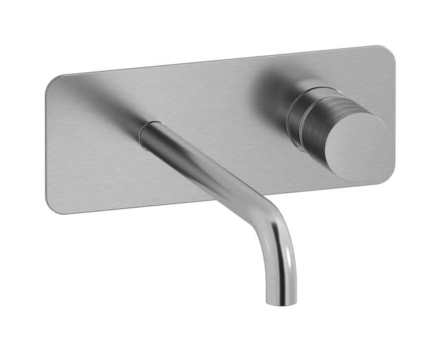 IB Rubinetterie Vinile – Μπαταρία Νιπτήρα Τοίχου – Brushed Nickel (VN207SS)
