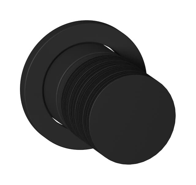 IB Rubinetterie Vinile – Μπαταρία Νιπτήρα Τοίχου – Matt Black (VN305NP)