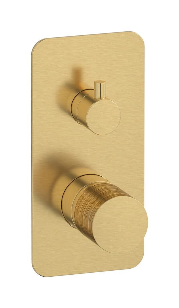 IB Rubinetterie Vinile – Μπαταρία Νιπτήρα Τοίχου – Brushed Gold (VN312OS)