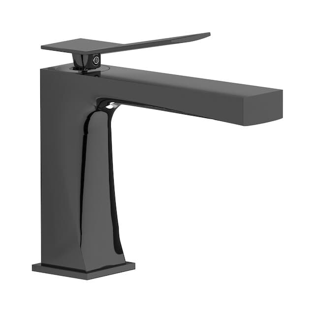 IB Rubinetterie Wave – Μπαταρία Νιπτήρα – Black Chrome (WA200CF)