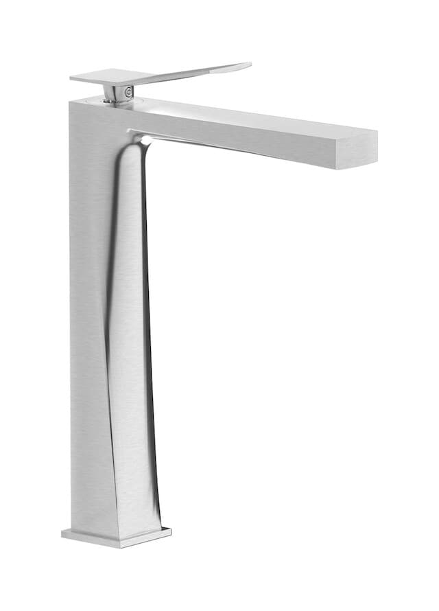 IB Rubinetterie Wave – Μπαταρία Νιπτήρα Ψηλή – Brushed Nickel (WA202SS)