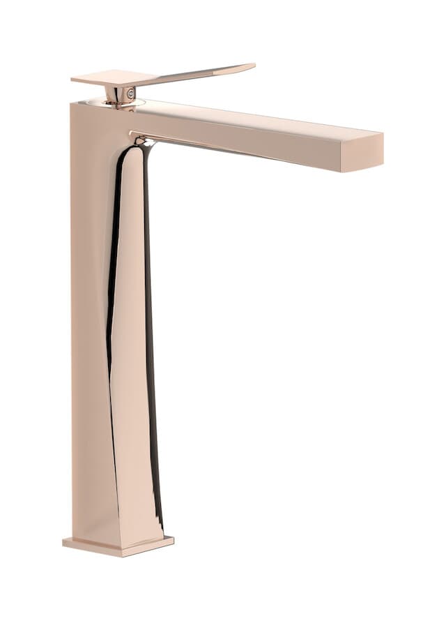 IB Rubinetterie Wave – Μπαταρία Νιπτήρα Ψηλή – Rose Gold (WA202RS)
