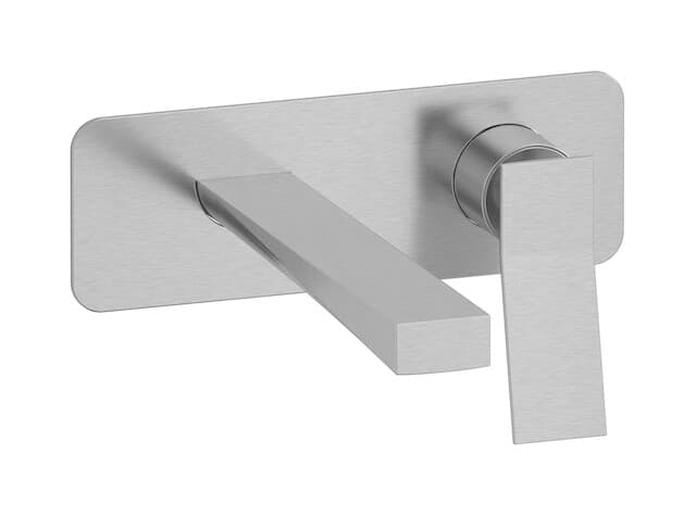 IB Rubinetterie Wave – Μπαταρία Νιπτήρα Τοίχου – Brushed Nickel (WA206SS)