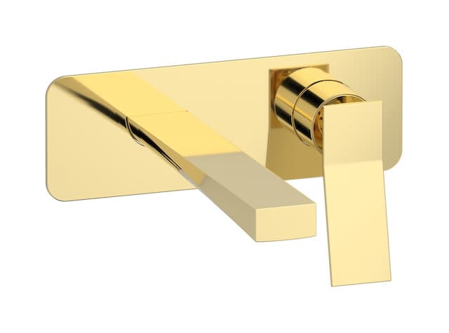 IB Rubinetterie Wave – Μπαταρία Νιπτήρα Τοίχου – Pale Gold (WA206II)