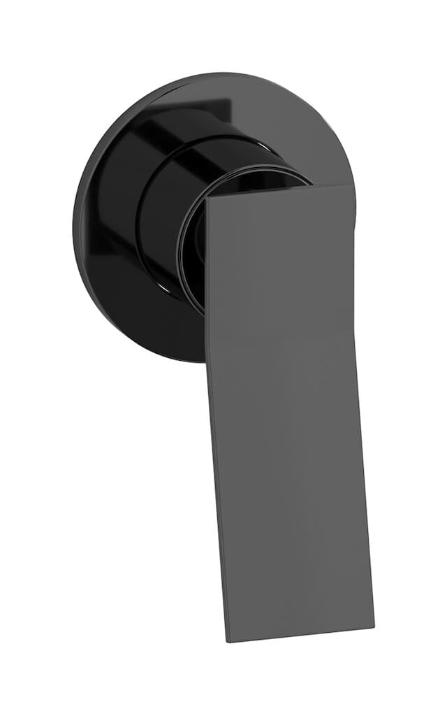 IB Rubinetterie Wave – Μπαταρία Νιπτήρα Τοίχου – Black Chrome (WA305CF)