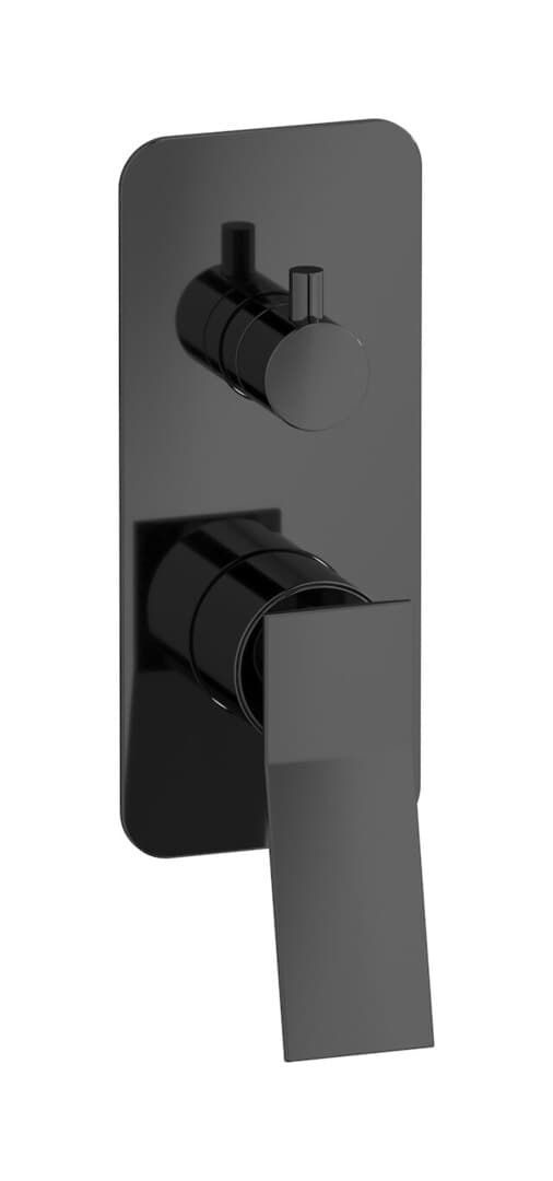 IB Rubinetterie Wave – Μπαταρία Νιπτήρα Τοίχου – Black Chrome (WA310CF)