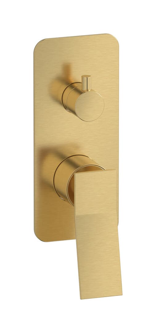 IB Rubinetterie Wave – Μπαταρία Νιπτήρα Τοίχου – Brushed Gold (WA312OS)