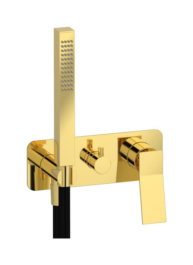 IB Rubinetterie Wave – Μπαταρία Νιπτήρα Τοίχου – Gold (WA313OO)
