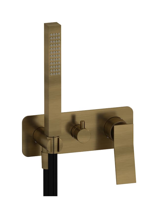 IB Rubinetterie Wave – Μπαταρία Νιπτήρα Τοίχου – Modern Bronze (WA313MB)