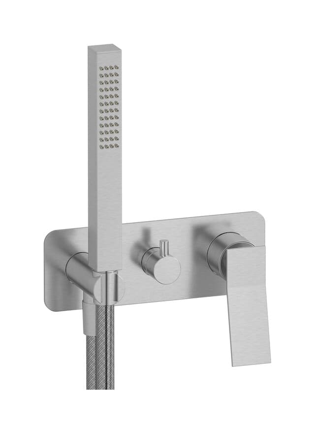 IB Rubinetterie Wave – Μπαταρία Νιπτήρα Τοίχου – Brushed Nickel (WA314SS)