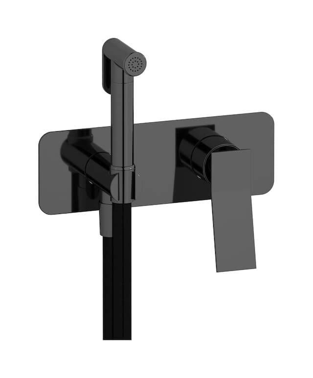 IB Rubinetterie Wave – Μπαταρία Μπιντέ – Black Chrome (WA706CF)
