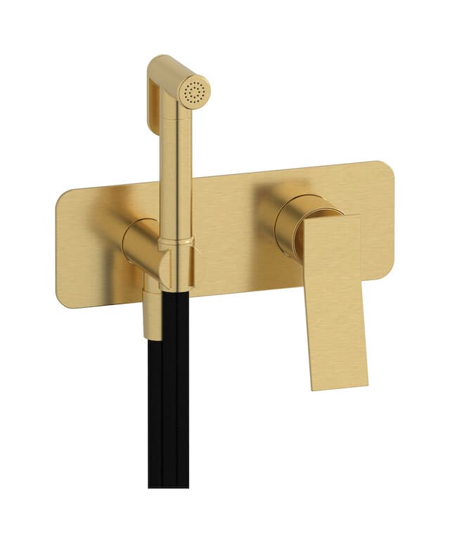 IB Rubinetterie Wave – Μπαταρία Μπιντέ – Brushed Gold (WA706OS)