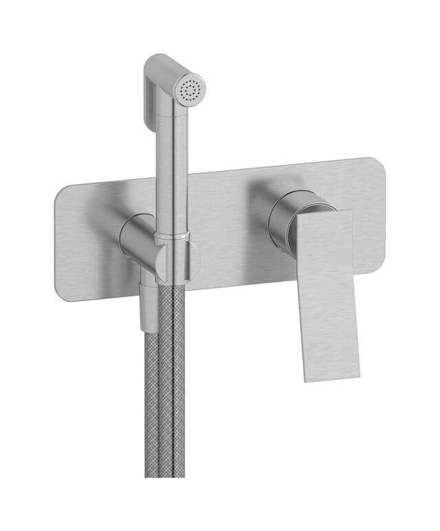IB Rubinetterie Wave – Μπαταρία Μπιντέ – Brushed Nickel (WA706SS)