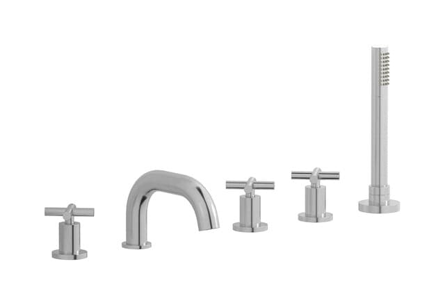 IB Rubinetterie Wow – Μπαταρία Μπανιέρας Πάγκου – Brushed Nickel (WO396SS)