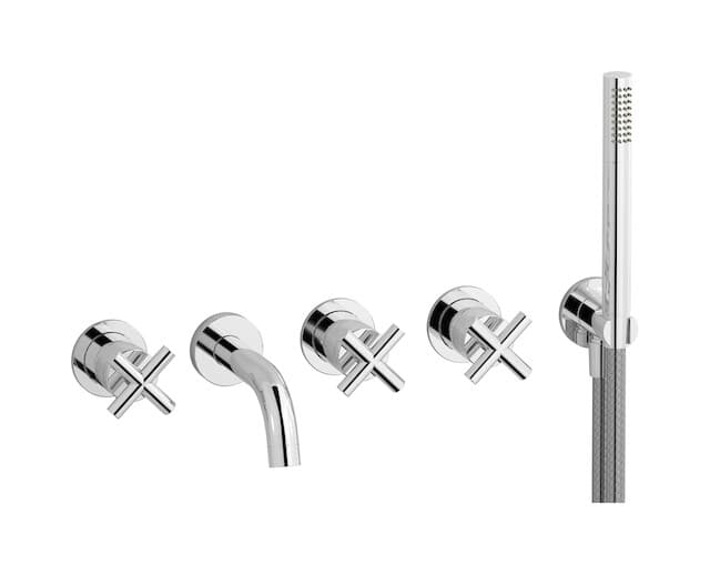 IB Rubinetterie Wow – Μπαταρία Μπανιέρας Τοίχου – Chrome (WO398CC)