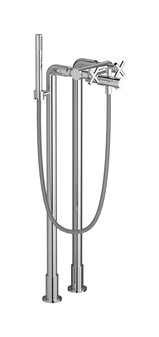 IB Rubinetterie Wow – Μπαταρία Μπανιέρας Δαπέδου – Chrome (WO700CC)