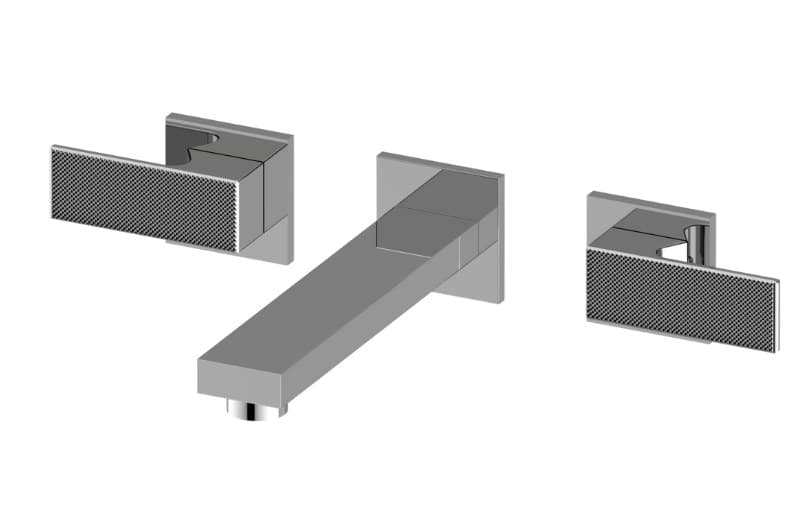 Graff Incanto – Μπαταρία Λουτρού Τοίχου – Arté Three Hole Wall-mounted Tub Filler With 7-1/2"' Spout (E-11278-LM70BS-T)