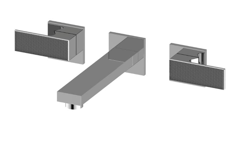 Graff Incanto – Μπαταρία Λουτρού Τοίχου – Arté Three Hole Wall-mounted Tub Filler With 9-1/2" Spout (E-11279-LM70BS-T)
