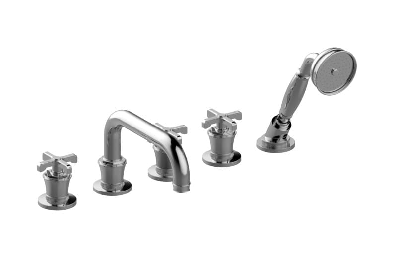 Graff Vignola – Μπαταρία Λουτρού Πάγκου – Deck-mounted Bathtub With Hand Shower Set (E-11651-C20B)