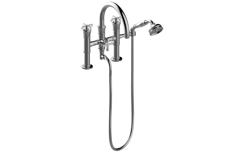 Graff Vignola – Μπαταρία Λουτρού Πάγκου – Deck-mounted Bathtub With Hand Shower Set (E-11658-C20B)