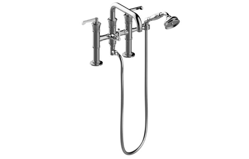 Graff Vignola – Μπαταρία Λουτρού Πάγκου – Deck-mounted Bathtub With Hand Shower Set (E-11659-LM60B)