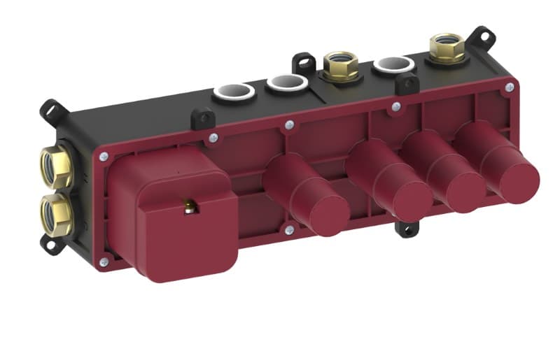 Graff RIVA – Σώμα Εντοιχισμού Ντους – Thermostatic 2-button Paired Knob Rough Valve (E-18002B)