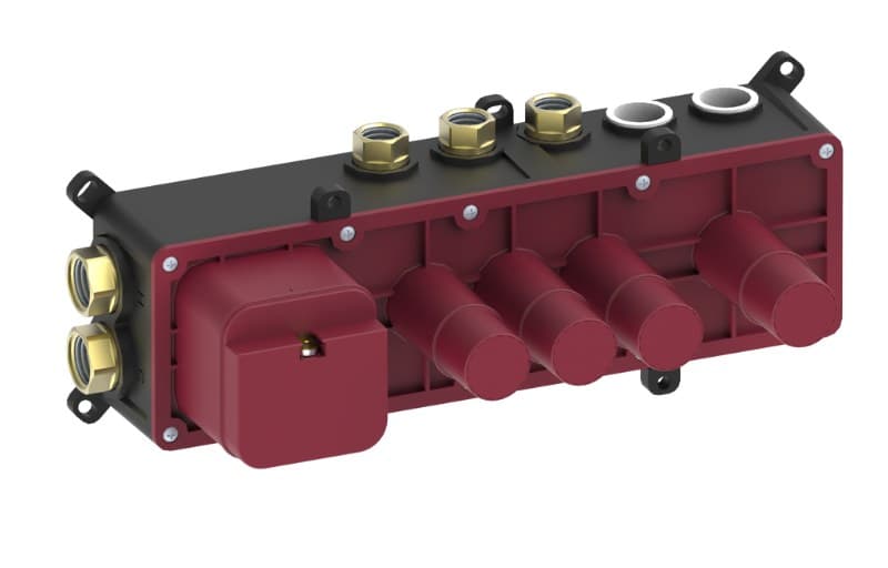 Graff RIVA – Σώμα Εντοιχισμού Ντους – Thermostatic 3-button Split Knob Rough Valve (E-18003A)