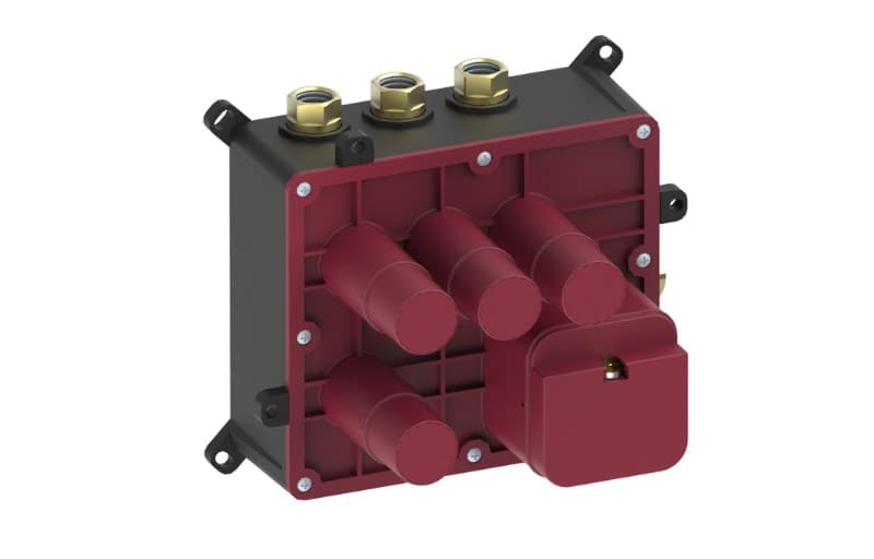 Graff RIVA – Σώμα Εντοιχισμού Ντους – Thermostatic 3-button Compact Rough Valve (E-18003C)