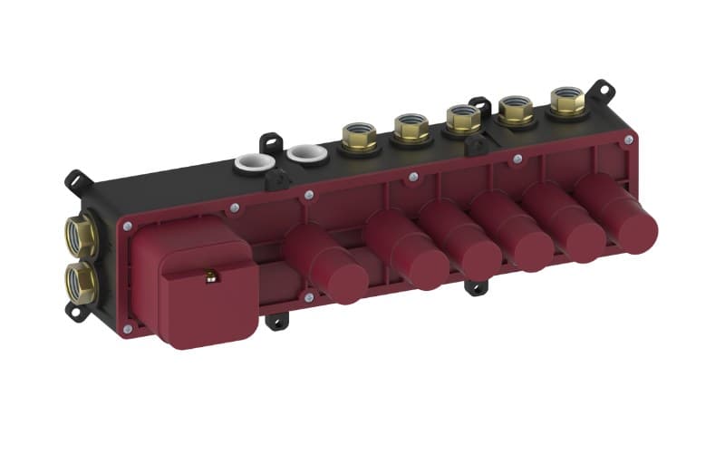 Graff RIVA – Σώμα Εντοιχισμού Ντους – Thermostatic 4-button Split Knob Rough Valve (E-18004A)