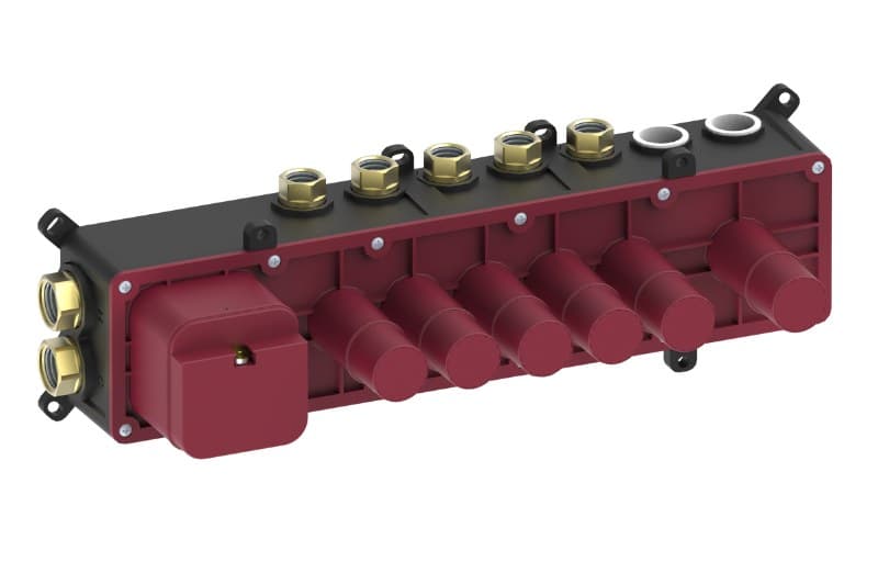 Graff RIVA – Σώμα Εντοιχισμού Ντους – Thermostatic 5-button Split Knob Rough Valve (E-18005A)