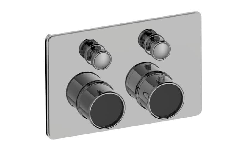 Graff RIVA – Trim Εντοιχισμού Ντους – Traditional 2-button Compact (E-18012CCP-T)
