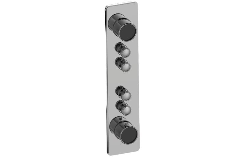Graff RIVA – Trim Εντοιχισμού Ντους – Traditional 4-button Split Knob Vertical (E-18014VAP-T)