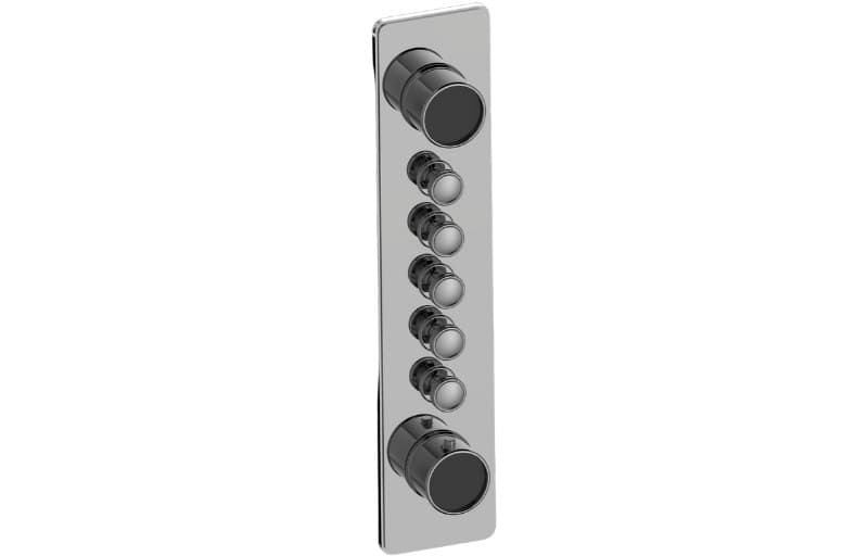 Graff RIVA – Trim Εντοιχισμού Ντους – Traditional 5-button Split Knob Vertical (E-18015VAP-T)