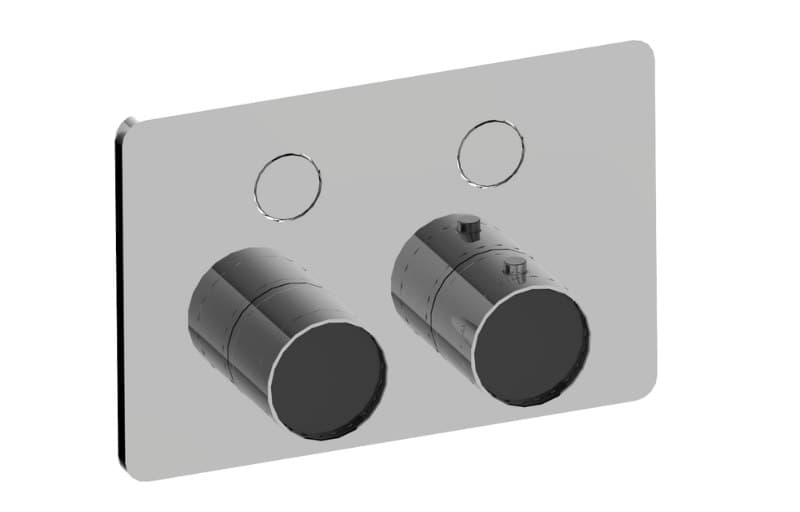 Graff RIVA – Trim Εντοιχισμού Ντους – Contemporary 2-button Compact (E-18022CCP-T)