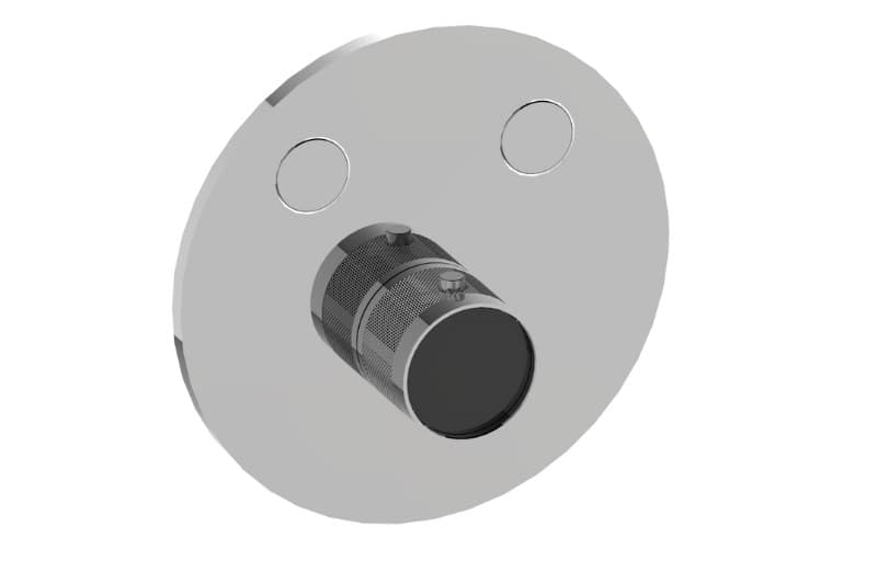 Graff RIVA – Trim Εντοιχισμού Ντους – Contemporary 2-button Diamond Knurl Round (E-18022RDD-T)