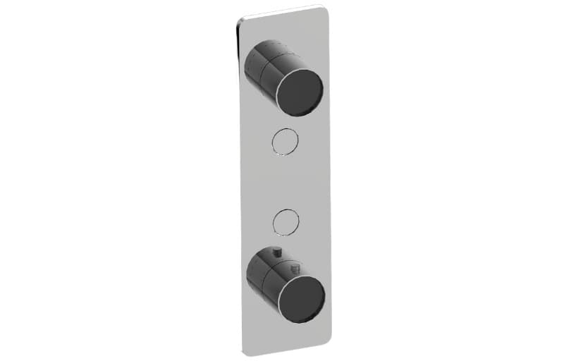 Graff RIVA – Trim Εντοιχισμού Ντους – Contemporary 2-button Split Knob Vertical (E-18022VAP-T)