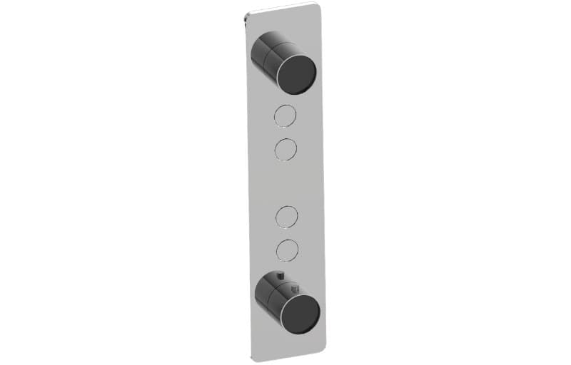 Graff RIVA – Trim Εντοιχισμού Ντους – Contemporary 4-button Split Knob Vertical (E-18024VAP-T)