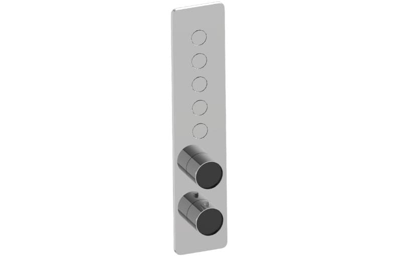 Graff RIVA – Trim Εντοιχισμού Ντους – Contemporary 5-button Paired Knob Vertical (E-18025VBP-T)