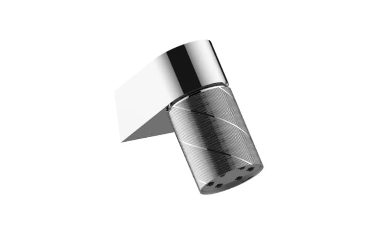 Graff RIVA – Κεφαλή Ντους – Contemporary Wall-mount Oblique Knurl 6-jet (E-18201WCCQ)