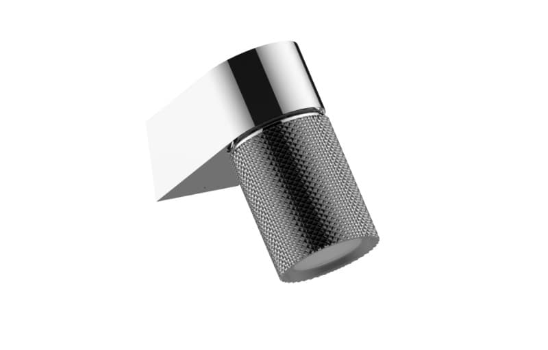 Graff RIVA – Κεφαλή Ντους – Contemporary Wall-mount Diamond Knurl LED With Wall-mount Button (E-18201WCDD)