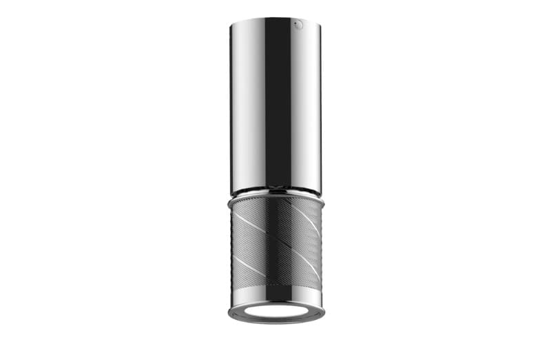 Graff RIVA – Κεφαλή Ντους – Scala Traditional Ceiling-mount Oblique Knurl LED With Wall-mount Butt (E-18210CTDQ)