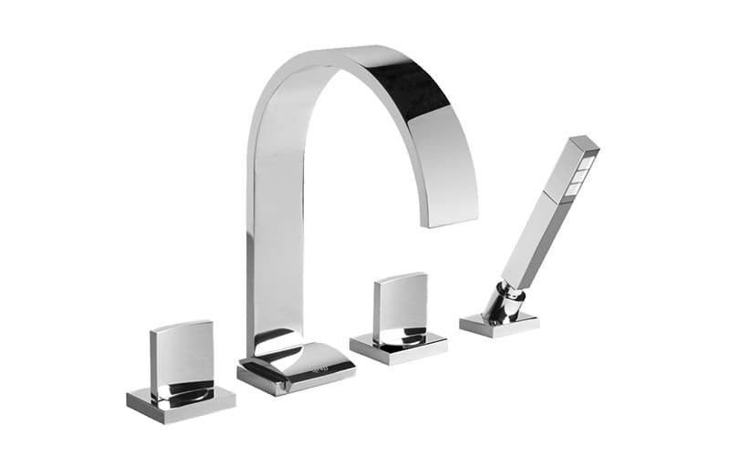 Graff Sade – Μπαταρία Λουτρού Πάγκου – Deck-mounted Bathtub With Hand Shower Set (E-1851-C14B)