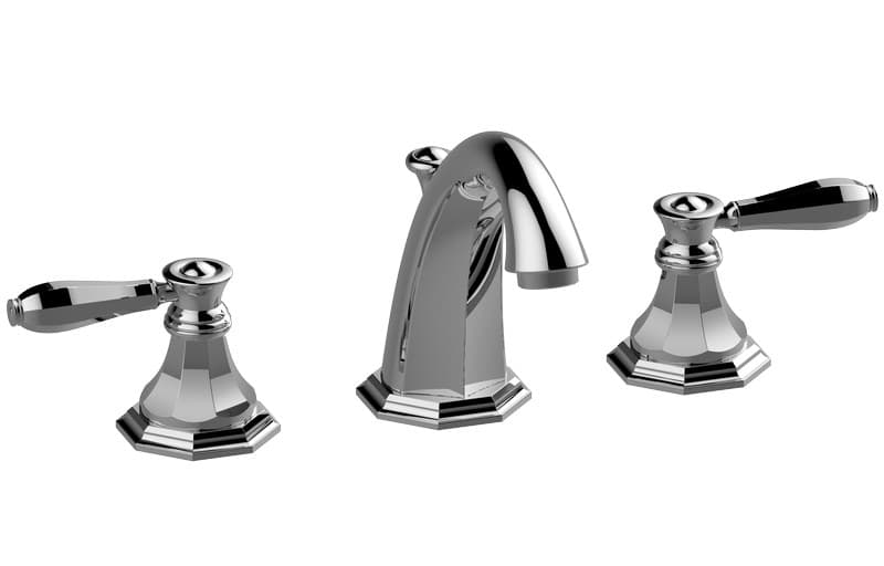 Graff Topaz – Μπαταρία Νιπτήρα – Three-hole With Manual Pop-up Waste (E-1900-LM63L)