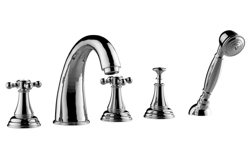 Graff Lauren – Μπαταρία Λουτρού Πάγκου – FLT-Deck-mounted Bathtub With Hand Shower Set (E-2451-C21B)