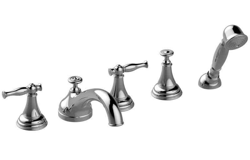 Graff Lauren – Μπαταρία Λουτρού Πάγκου – Deck-mounted Bathtub With Hand Shower Set (E-2453-LM22)