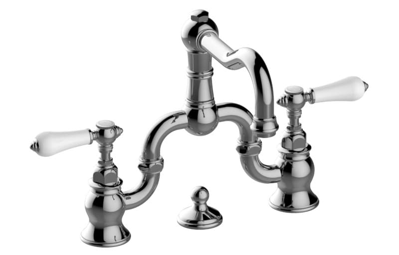Graff Adley – Μπαταρία Νιπτήρα – Three-hole With Manual Pop-up Waste (E-3800-LC1)
