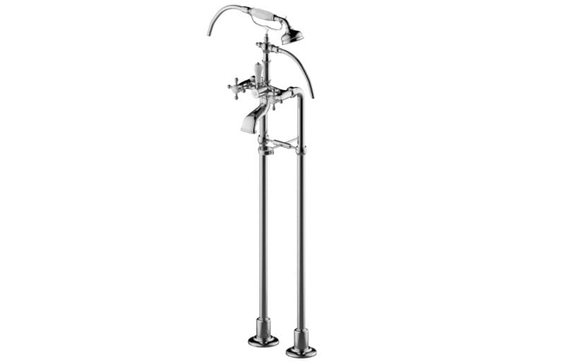 Graff Adley – Μπαταρία Λουτρού Δαπέδου – Floor-mounted Bathtub MixerFloor-mounted Bathtub (ceramic Handle) (E-3895-C2)